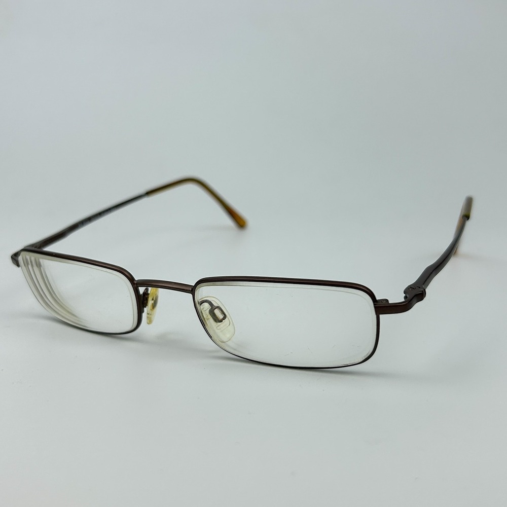 Randolph RE Elite Mens Eyeglasses Frame Brown Metal Rectangle 50-19-145 mm